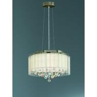 Franklite FL2346/6 Ambience 6 Light Ceiling Pendant Light In Bronze With Crystal Drops