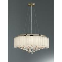 franklite fl23468 ambience 8 light ceiling pendant in bronze with crys ...