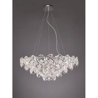 franklite fl23519 mosaic 9 light ceiling pendant in chrome with hexago ...