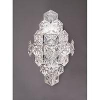 Franklite FL2351/6 Mosaic 6 Light Wall Light In Chrome With Hexagonal Crystal Glass Plates