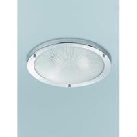 franklite cf5753 2 light flush ceiling light in chrome with line detai ...
