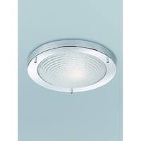 franklite cf5754 1 light flush ceiling light in chrome with circle des ...