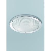 franklite cf5755 2 light flush ceiling light in chrome with circle des ...