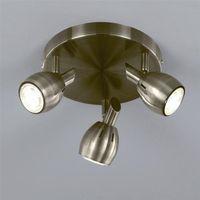 Franklite SPOT9013 Tivoli 3 Light Ceiling Light In Bronze With Fully Adjustable Spotlights