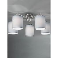 franklite fl231551159 vivace 5 light semi flush ceiling light in satin ...