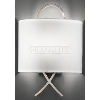 Franklite WB987EL Low Energy Satin Nickel Wall Light With Shade