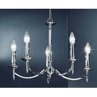 franklite fl20905 petrushka 5 light chrome chandelier