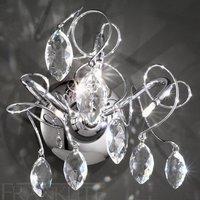 Franklite FL2234/3 Chantilly Modern 3 Light Crystal Wall Lamp
