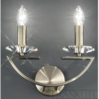 Franklite FL2242/2 Artemis Bronze 2 Light Wall Light