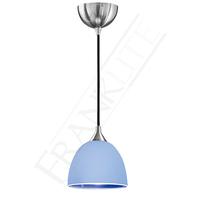 franklite fl22901943 vetross 1 light small ceiling pendant in blue