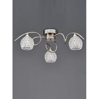 franklite fl23473 springa 3 light semi flush ceiling light satin nickl ...