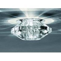 franklite rf241 recessed downlight in chrome and crystal