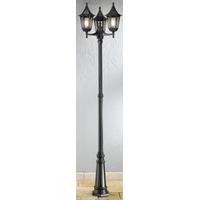 Franklite EXT6253-1 Boulevard Exterior Triple Lamp Post, IP43