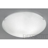 Franklite CF5667 Large Frosted Glass Flush Ceiling Light