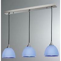 Franklite FL2290/3/943 Vetross 3 Light Ceiling Bar Pendant in Blue