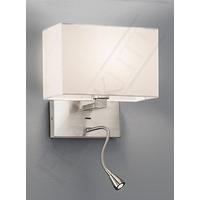 Franklite WB046/9892 Satin Nickel 2 Light Adjustable Wall Light