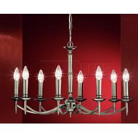 Franklite FL2092/8 Petrushka 8 Light Pewter Chandelier