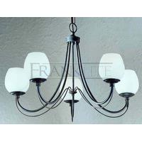 franklite pe3275 gemini 5 light iron chandelier