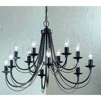 franklite pe32712 gemini 12 light iron chandelier