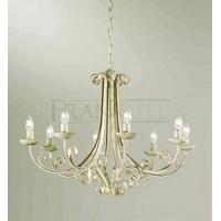 franklite pe7618 babylon white gold 8 light chandelier