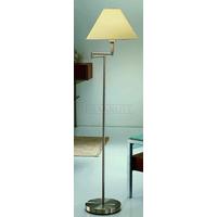 franklite sl643 1 light swing arm floor lamp finished in satin nickel