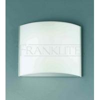 Franklite WB380 Glass Flush Light for Wall or Ceiling Mounting