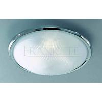 franklite cf5017el low energy glass flush ceiling light in chrome