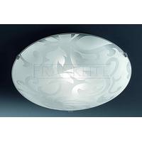 Franklite CF5620 Large Opal And Acid Glass Flush Ceiling Light