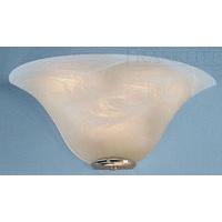 Franklite WB242EL/778 Miami Brass Low Energy Wall Uplighter with Shade