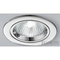 franklite rf276 recessed downlight with chrome finish