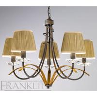 franklite fl223251086 fusion antique 5 light chandelier