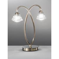 franklite tl976 twista bronze 2 light table lamp