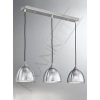 franklite fl22903927 vetross 3 light ceiling bar light in silver