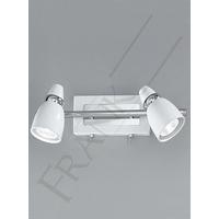 Franklite SPOT8932 Pixon 2 Light Chrome and White Switched Wall Spotlight