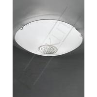 Franklite CF5730 Opal Glass & Crystal Flush Bathroom Ceiling Light