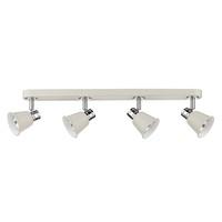 FRY8433 Fry 4 Light Bar Ceiling Spot Light in Pale Cream