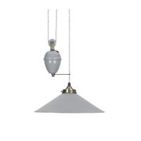 French Rise and Fall Ceiling Pendant Lamp - Dark Grey