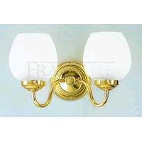 Franklite COB22708/715 Alba 2 Light Polished Brass Wall Light