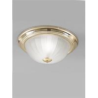 Franklite CF5639 Flush Ceiling Light With Brass Finish