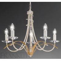 Franklite FL2233/5 Fusion Cream 5 Light Chandelier