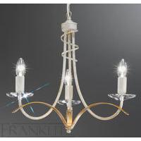 Franklite FL2233/3 Fusion Cream 3 Light Chandelier