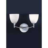 franklite fl20872 emmy 2 light chrome wall light