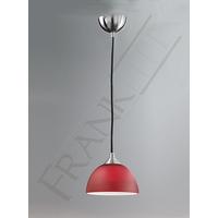 Franklite FL2290/1/933 Vetross 1 Light Small Ceiling Pendant in Red