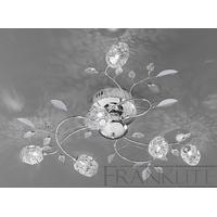 Franklite FL2210/6 Nebula Flush Ceiling Light In Chrome