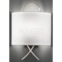 Franklite WB987 Satin Nickel Wall Light With Shade