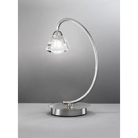 Franklite TL971 Twista 1 Light Satin Nickel Table Lamp
