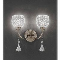 Franklite FL2293/2 Sherrie 2 Light Bronze Wall Light