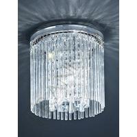 franklite cf5726 small chrome amp crystal flush ceiling light