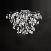 franklite fl23268 wisteria chrome 8 light led crystal ceiling light
