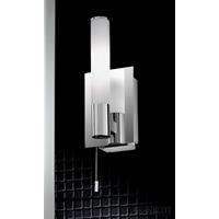 Franklite WB977 Bathroom Wall & Mirror Light With Opal Glass